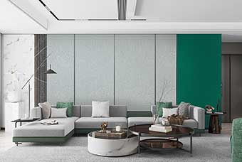 河南轻奢风格-客厅