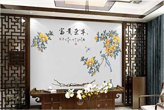 河南森佰汇航空纤维墙咔（富贵荣华）